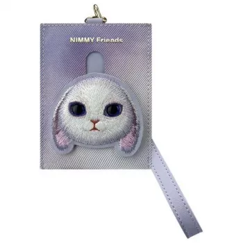 Nimmy Big Eyed Pet 2.0 Rabbit Card Holder Wallet, Purple