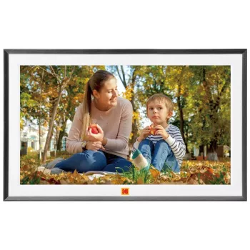 KODAK RCF-1561P 15.6 inch Full HD Wi-Fi Digital Photo Frame with IPS Touchscreen, 16GB Storage, App Control, Black