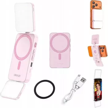 Ulanzi GL01-WB RGB LED Video Light, 2700K-6500K, Pink