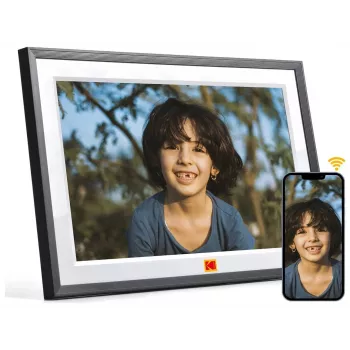 KODAK RCF-1018 10.1 inch Wi-Fi Digital Photo Frame with IPS Touchscreen, 16GB, Black