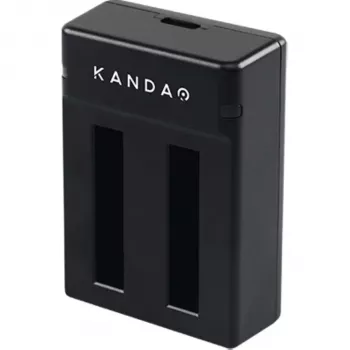 Kandao QooCam EGO Dual Battery Charger with USB-C, LED Indicators, Overcharge Protection