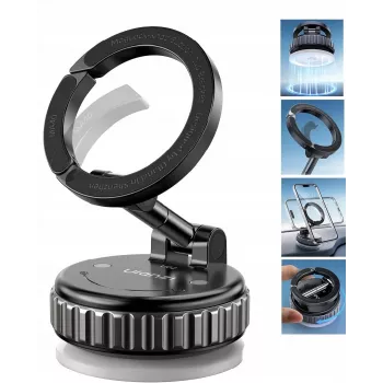 ULANZI MA40 MagSafe Vacuum Suction Cup Phone Mount with 360° Rotation for Car Dashboard, Windshield, and Desk