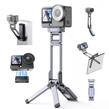 ULANZI MA37 Magnetic Mini Tripod Grip for DJI Osmo Action 6 Nano Arca-Swiss Grey
