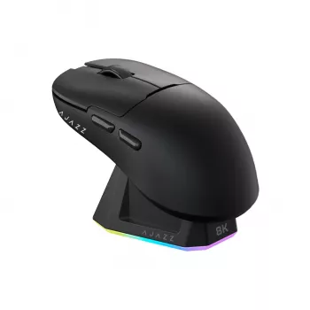 AJAZZ AJ159 PRO 3395-8K Wireless Gaming Mouse with Docking Station - Black