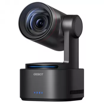 OBSBOT Tail 2 PowerUp Combo 4K AI Tracking PTZ Conference Camera with NDI|HX3, Dual Mics, Gesture Control