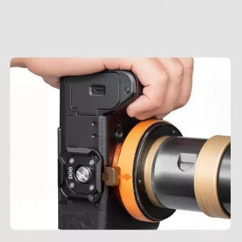 ULANZI UKA09 Quick Release Plate Arca-Swiss Compatible 1/4 inch Anti-Rotation Aluminum Alloy Black
