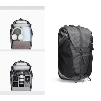 ULANZI BP10 25-28L Expandable Camera Backpack for DSLR/Mirrorless, Drone, 16 inch Laptop, Black