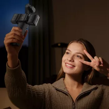 ULANZI LM06 Dual Magnetic LED Fill Light for DJI Osmo Pocket 3/4, 2500K-9000K, CRI≥95, 800mAh