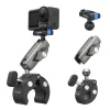 TELESIN Magic Arm Clamp Mount for DJI Osmo Action 5 Pro/4/3, Osmo 360, GoPro, Insta360 – S3-HBM-14-TDJ