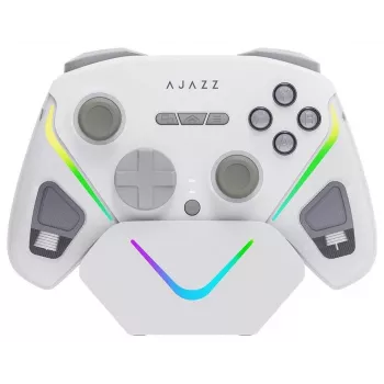 AJAZZ GP100S Wireless Gaming Mouse with Charging Dock - White