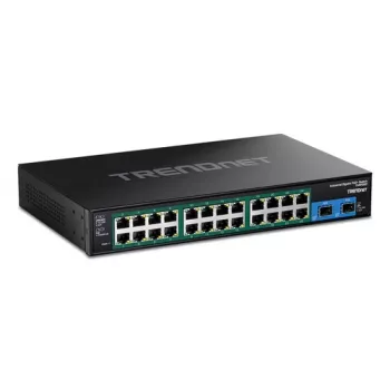 TRENDnet 26-Port Hardened Industrial Gigabit PoE+ Managed Switch with 24x PoE+ and 2x SFP