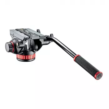 Manfrotto MVH502AH Fluid Video Head with Flat Base, 4kg Payload, 75mm Base, Black
