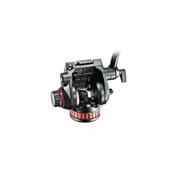 Manfrotto MVH502AH Fluid Video Head with Flat Base, 4kg Payload, 75mm Base, Black