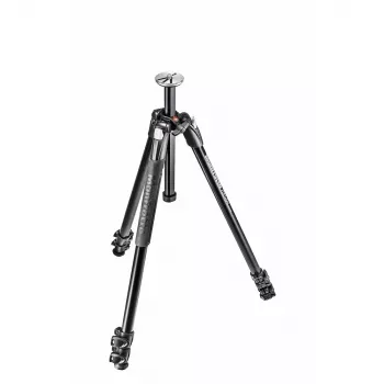 Manfrotto 290 Xtra Aluminum Tripod with 3-Section Legs, 3-Way Pan/Tilt Head Not Included, Black, MT290XTA3