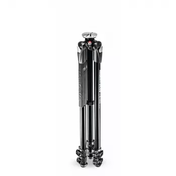 Manfrotto 290 Xtra Aluminum Tripod with 3-Section Legs, 3-Way Pan/Tilt Head Not Included, Black, MT290XTA3