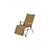 NATUREHIKE Nightfall Folding Sun Lounger with Adjustable Backrest, Khaki