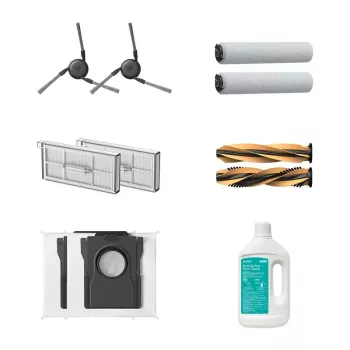 MOVA Z60 Ultra Roller Accessory Kit - Main Brush, 4 Side Brushes, 2 HEPA Filters, 2 Mop Pads, Cleaning Tool