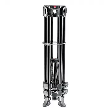 Manfrotto MVT502AM Aluminum Video Tripod with Fluid Base, 3 Sections, 4 kg Load Capacity, 169 cm Max Height, Black