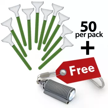 Visible Dust MXD100 Green 1.0x Vswabs Bulk 50 pcs - APS-C Sensor Cleaning Swabs