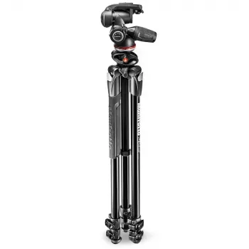 Manfrotto 290 Dual Aluminium 3-Section Tripod with 3-Way Pan/Tilt Head MK290DUA3-3W