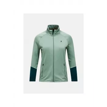 PEAK PERFORMANCE Women's Rider Essentials Midlayer Zip Jacket Green S