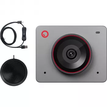 OBSBOT Meet 2 Combo Space Grey 4K AI Webcam with Magnetic Stand, Mini Tripod & Case