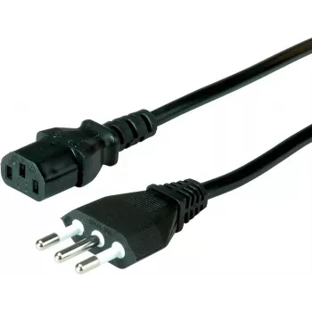 VALUE Mains Power Cable CEE 7/7 to IEC C13 - 0.6 m, Black