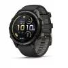 Garmin fenix 9 Pro Multisport GPS Smartwatch with inReach Satellite Communication, 47 mm Carbon Gray DLC Titanium Case, Black/Pebble Gray Silicone Band