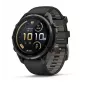 Garmin fenix 9 Pro Multisport GPS Smartwatch with inReach Satellite Communication, 47 mm Carbon Gray DLC Titanium Case, Black/Pebble Gray Silicone Band