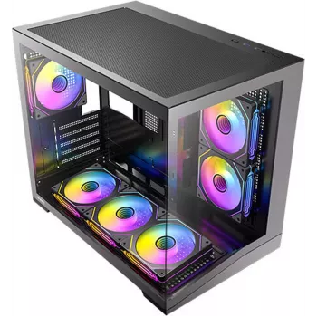 Antec CX M3 ARGB B Mini-Tower PC Case, Tempered Glass, 3x 120mm ARGB Fans, microATX