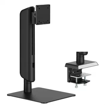 VALUE Heavy-Duty Freestanding LCD Arm, Height Adjustable, up to 49", 18 kg, Black