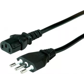 VALUE Italian Power Cable C13 to Type L 5m Black