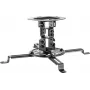 VALUE Projector Ceiling Mount – Universal Steel Ceiling Bracket with 360° Swivel, Tilt & Height Adjustment, Silver, 15 kg Capacity