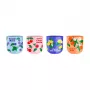 Bialetti Fruit Vibes Ceramic Coffee Cup Set 300 ml Multicolor (4 Cups)