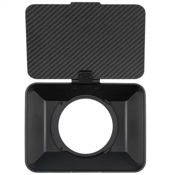 Irix Cine Matte Box IQ for 15mm LWS Rods with Rotatable 4x5.65 inch Filter Stage, Swing-Away, Flags, Carbon Fiber