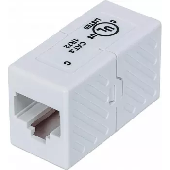 Intellinet 504751 Cat6 UTP RJ45 Inline Coupler Female to Female White