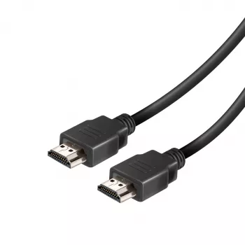 Vivanco VVVHDMI25MMK High Speed HDMI Cable with Ethernet 2.5m 4K 60Hz 18Gbps ARC HEC 3D HDCP 2.2 HDR Gold-Plated Black