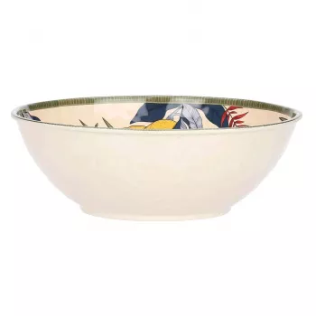 ROSE&TULIPANI LIMU Large White Salad Bowl - 36 cm Stoneware