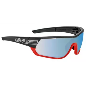 Salice 016RWX RWX Photochromic Cycling Sunglasses Black/Red with Spare Clear Lens
