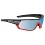 Salice 016RWX RWX Photochromic Cycling Sunglasses Black/Red with Spare Clear Lens