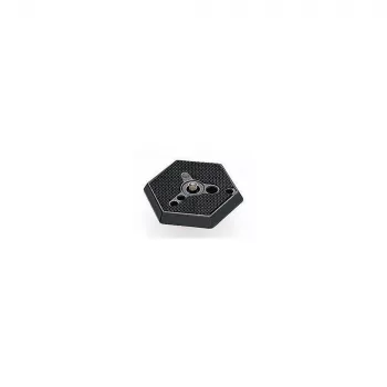 Manfrotto 030-14 Hexagonal Quick Release Plate for RC0 System, Aluminum, Black