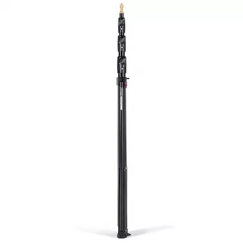 Manfrotto 1004BAC-3 Air-Cushioned 4-Section Light Stand Set (3-Pack, Black)