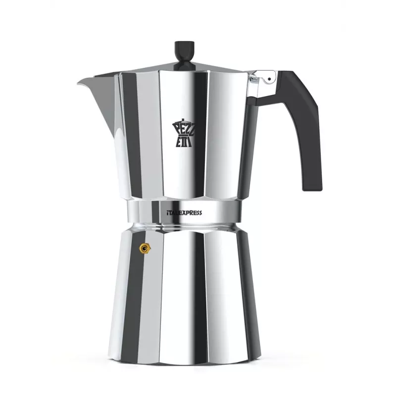 PEZZETTI Italexpress Stovetop Espresso Maker 0.7 L Aluminium Black