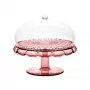 Guzzini Vanity Cake Stand with Dome, Mauve, 30 cm