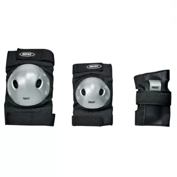 SPOKEY Roces Extra Three Pack Skate Pads Black-Grey Size L