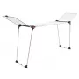 Vertical Clothes Dryer DINAMIK 30 PLUS 169262, 30 m Drying Capacity, Foldable, 4 Swivel Wheels, Epoxy Coated Steel, White/Silver