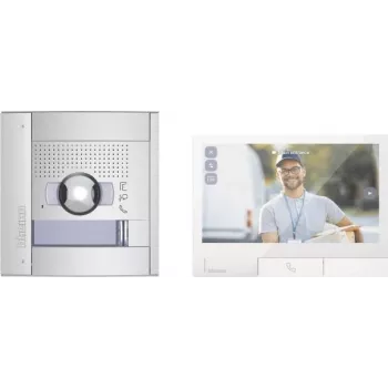 LEGRAND Bticino 363532 Flex'ONE Video Door Entry Set with Sfera Door Station, 1-Way, 2-Wire Bus, 3.5 inch LCD, IP54