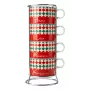 Bialetti 4 Cappuccio Tricolore Stovetop Milk Frother, 160 ml, Manual Plunger, Italian Tricolore