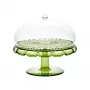 Guzzini Vanity Cake Stand with Dome, Water Lily Green, 30 cm