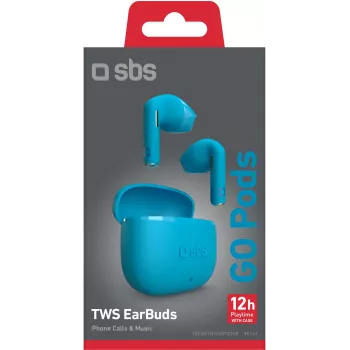 SBS Go Pods TWS Wireless Earbuds, Blue (TEEARTWSGOPODSB)